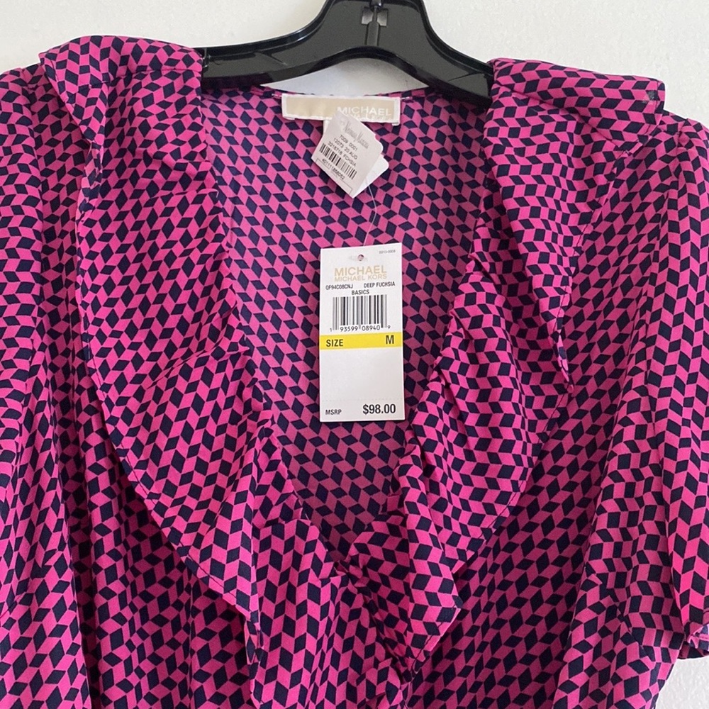 MK Geometric Peplum blouse💕